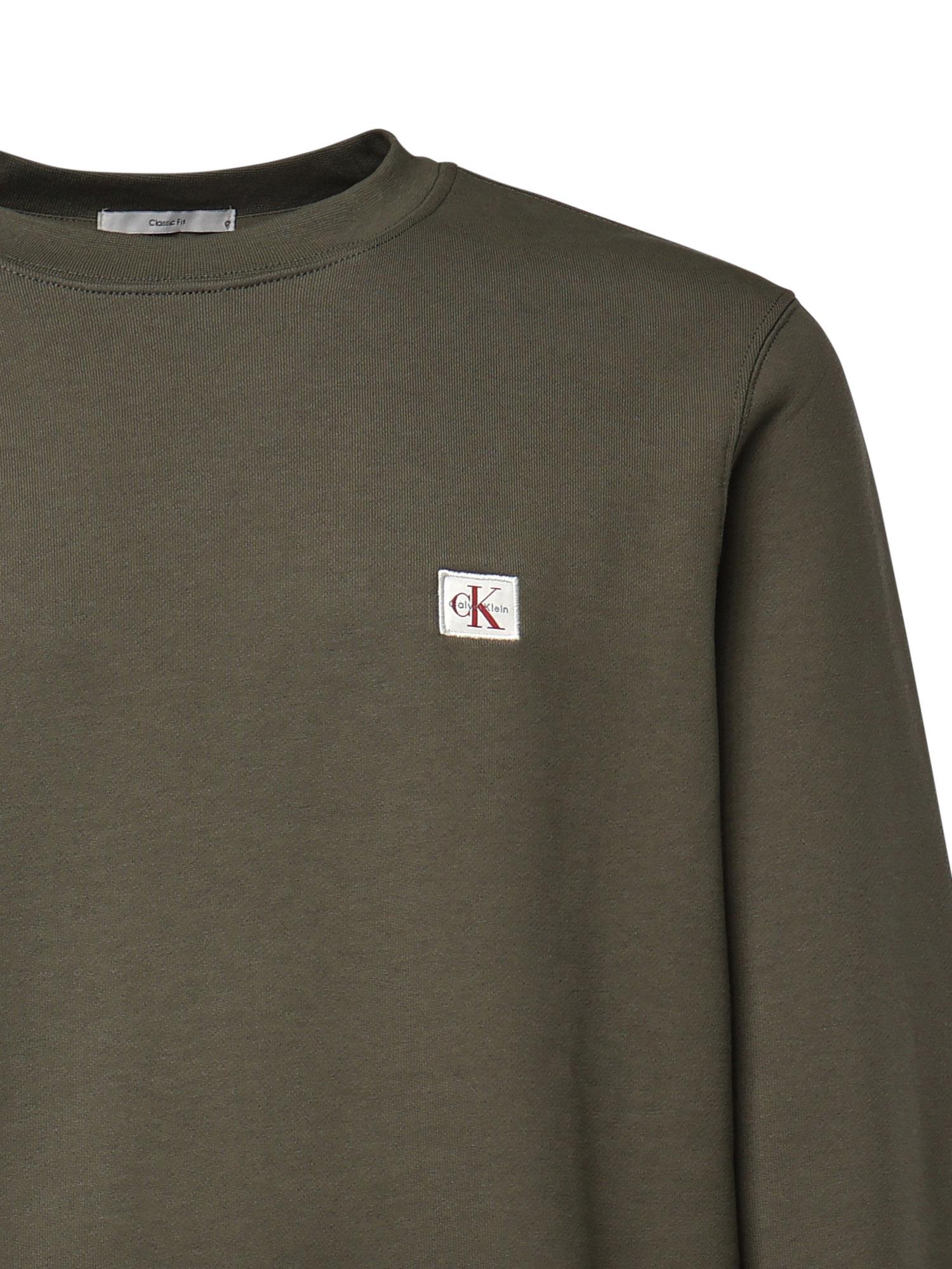Felpa in cotone con logo LV04RG268G LDY CALVIN KLEIN 