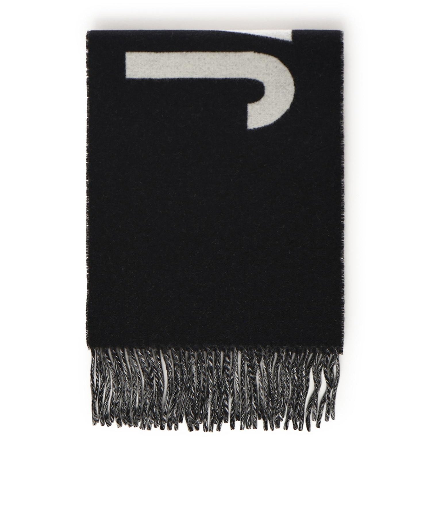 Sciarpa con frange e logo ACU00435AOT4001 990 JACQUEMUS 