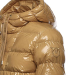 Piumino in crystal nylon con cappuccio 101597 A2P7D93 PINKO 