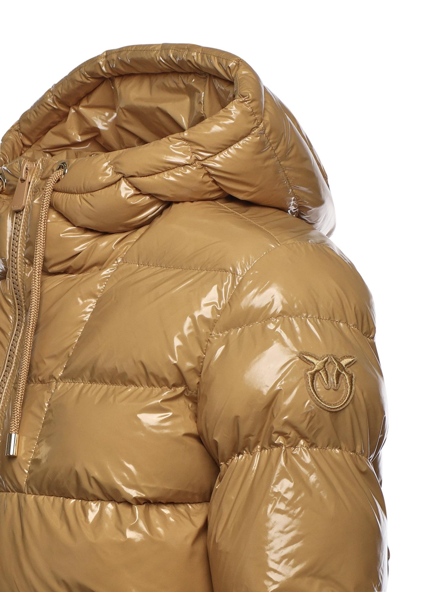 Piumino in crystal nylon con cappuccio 101597 A2P7D93 PINKO 