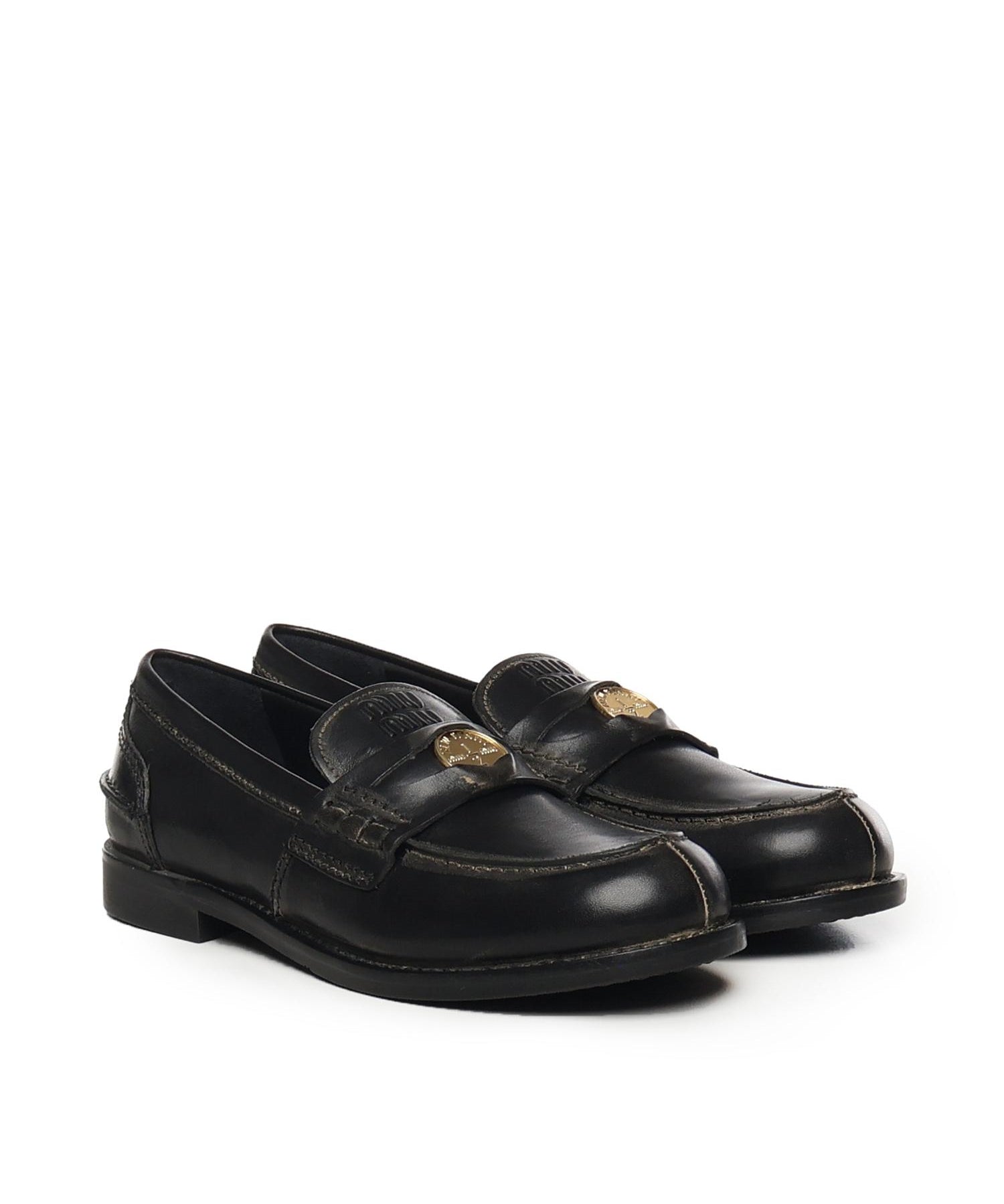 Mocassini in pelle 5D773D 5ODF0002 MIU MIU 