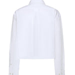 Camicia in popeline con logo MK1659 10RGF0009 MIU MIU 