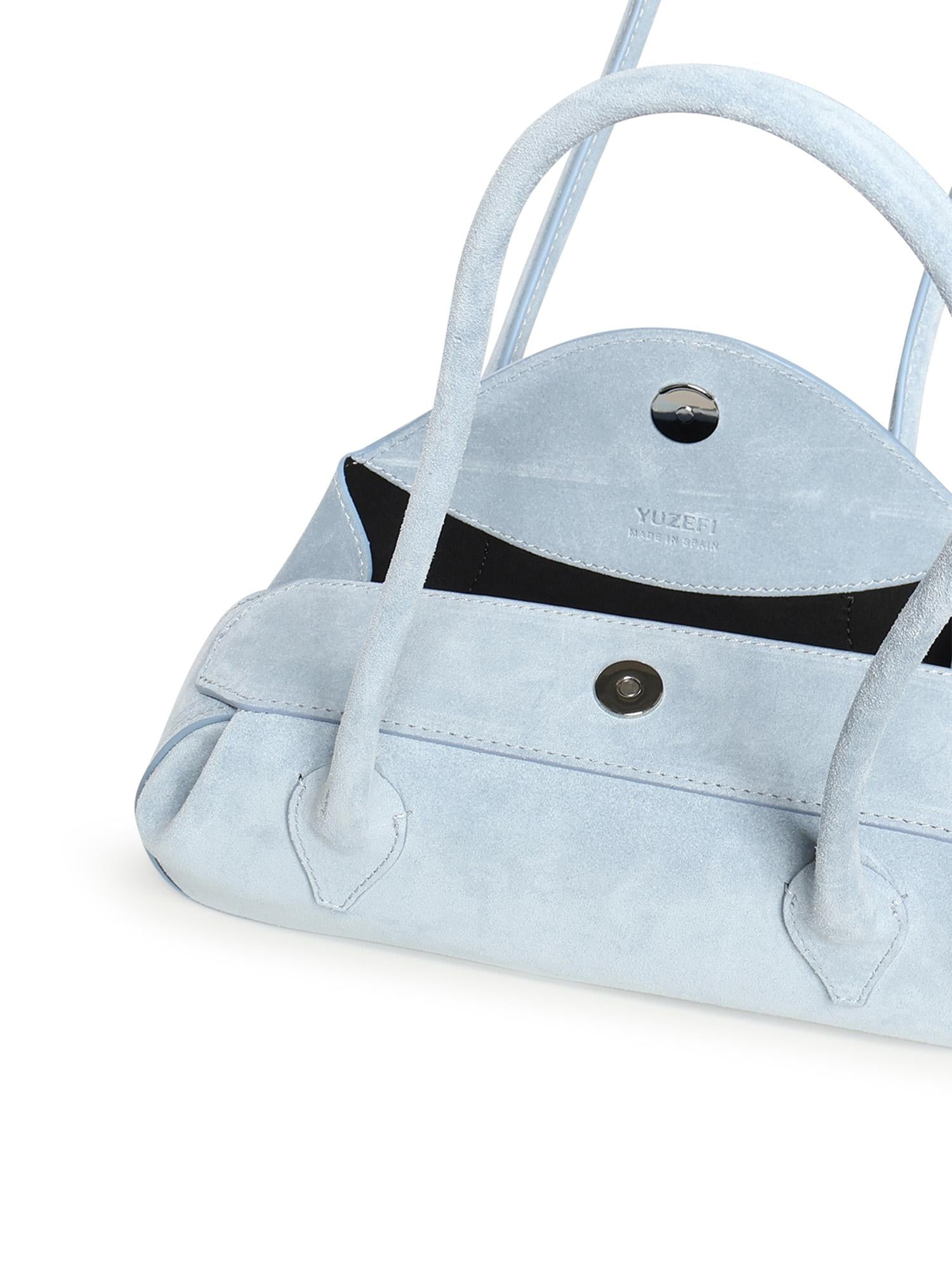 Borsa Oyster Mini in pelle OYSTER SHOULDER BAG MINI SUEDE  YUZEFI 