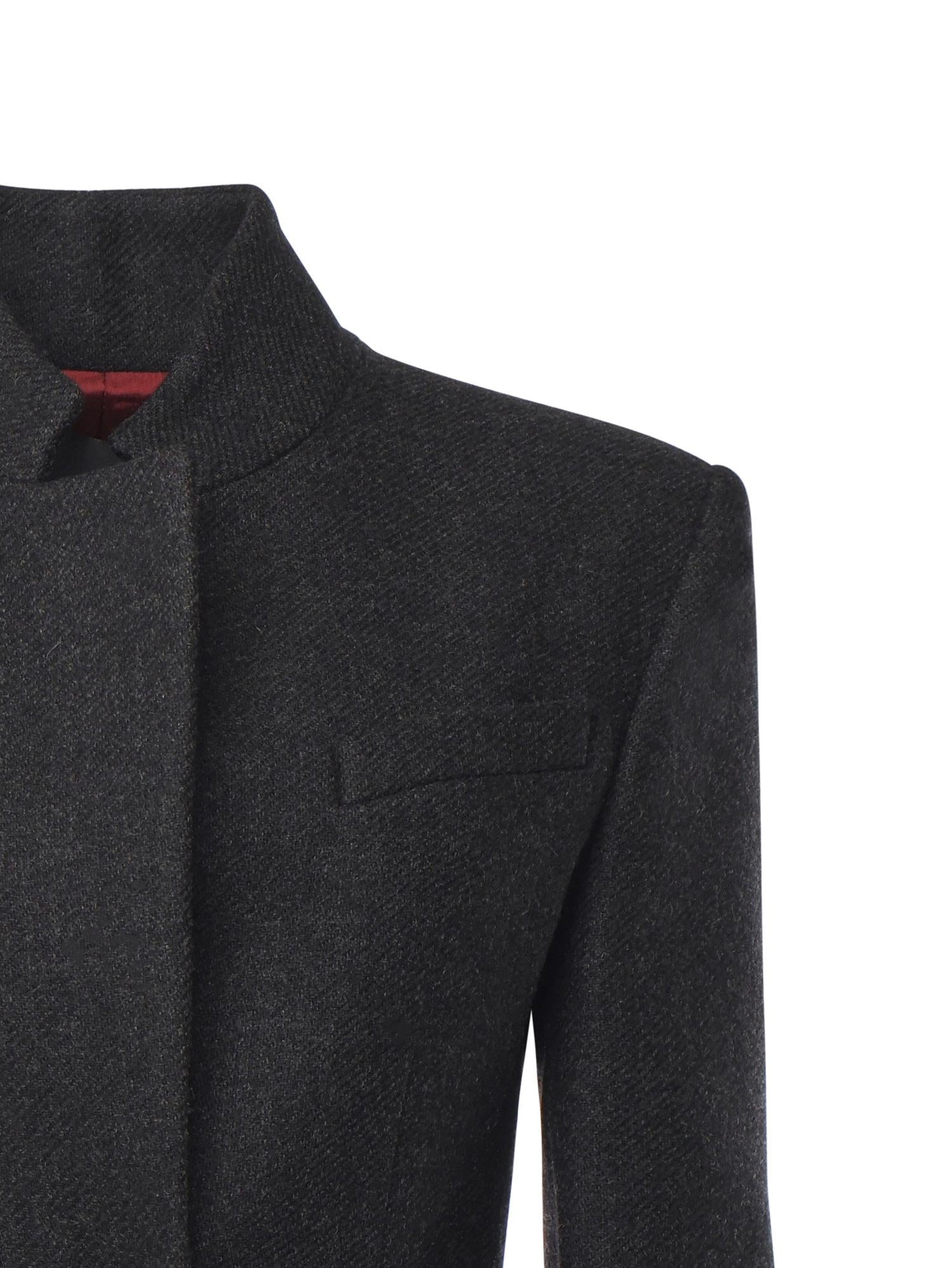 Cappotto lungo in panno 106123 A30GI84 PINKO 