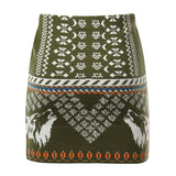 Mini gonna in maglia di cotone jacquard GOKD07059 V3 INSPIRED BY AKEP 