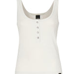 Top a canotta in maglia metallizzata con bottoni 104649 A2CQI17 PINKO 