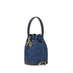 Minibag Mon Tresor in denim FF Jacquard 8BS109 AVR6F1UJW FENDI 