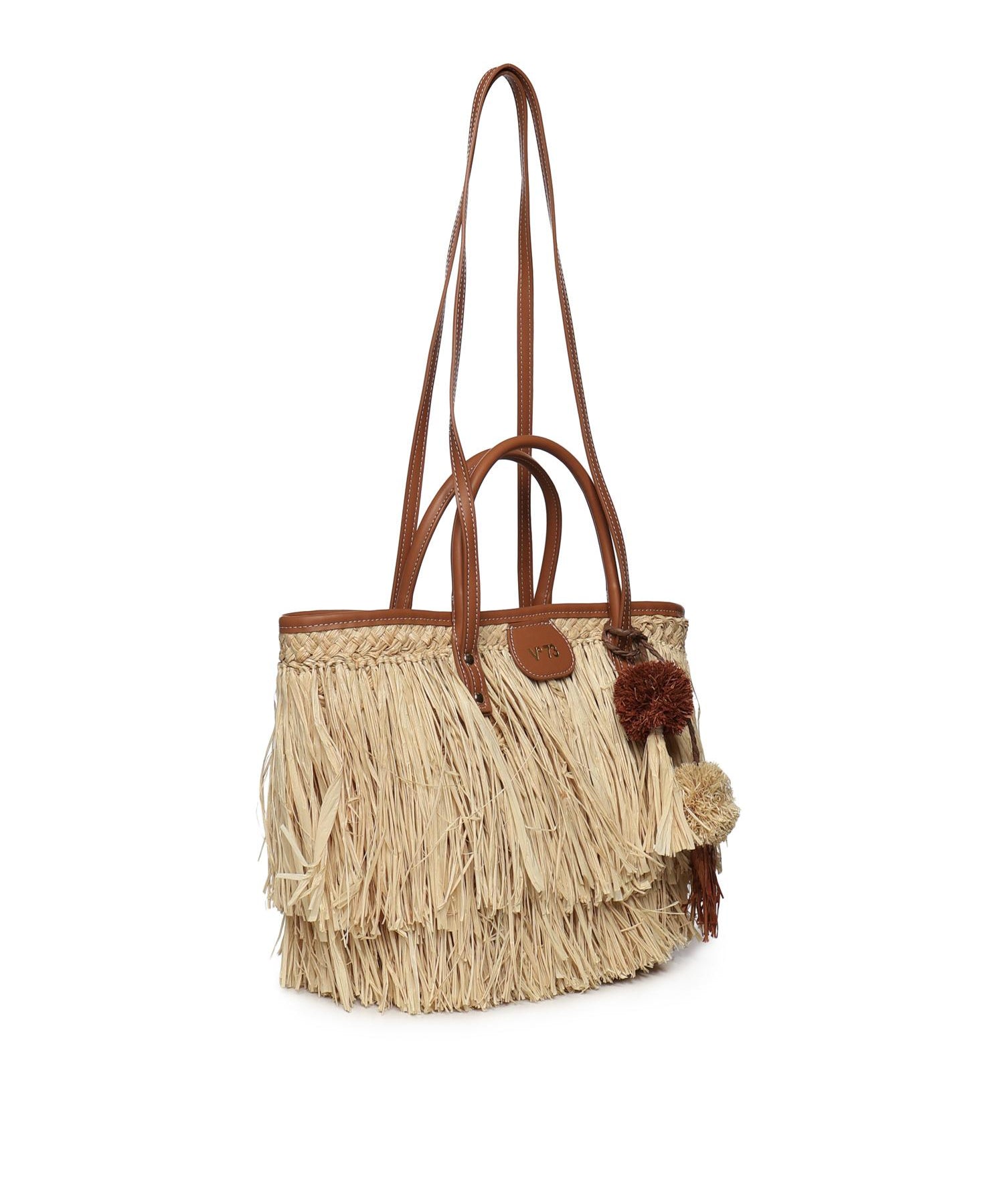 Borsa shopping Domitilla 73BS9VV01 DOMITILLANATURALE/CUOIO V° 73 
