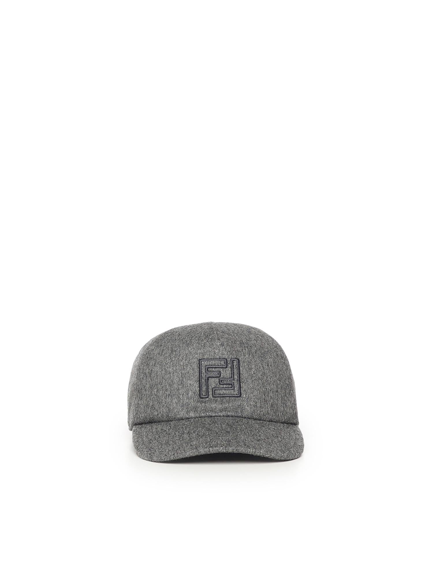 Baseball cap in lana e cashmere FXQ768 AYK2F0COK FENDI 