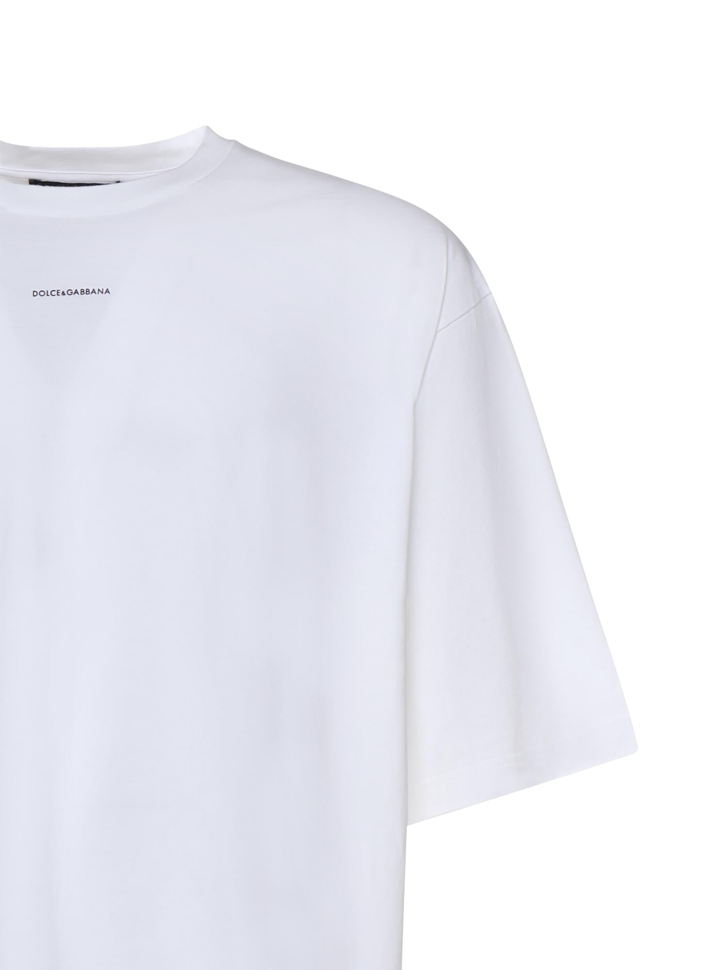 T-shirt con stampa in cotone G8PB8T G7PYRW0800 DOLCE & GABBANA 