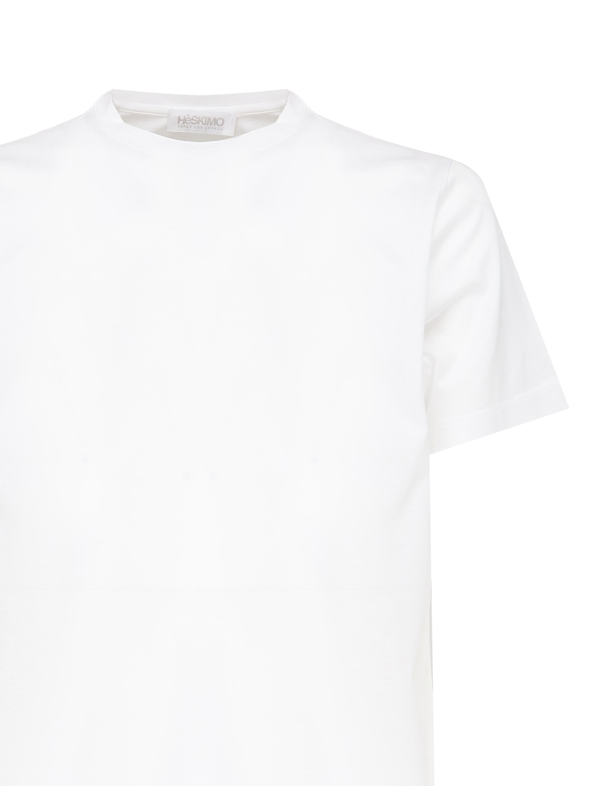 T-shirt in cotone HE841003 BIANCO HESKIMO 