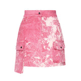 Minigonna asimmetrica Batik AUW4TAL PINK BATIK ALBERTO AUDENINO 