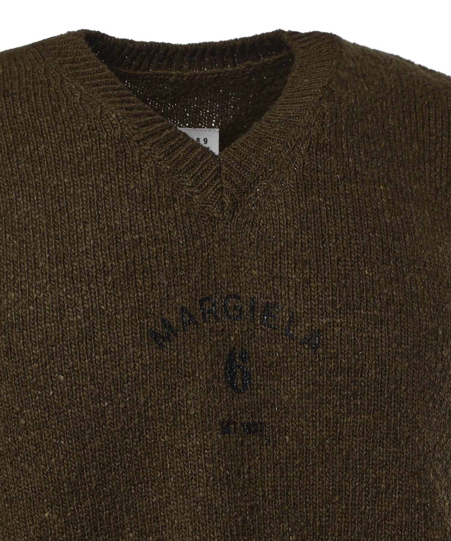Gilet in maglia di lana SH0FB0026 M13283727S MM6 Maison Margiela 