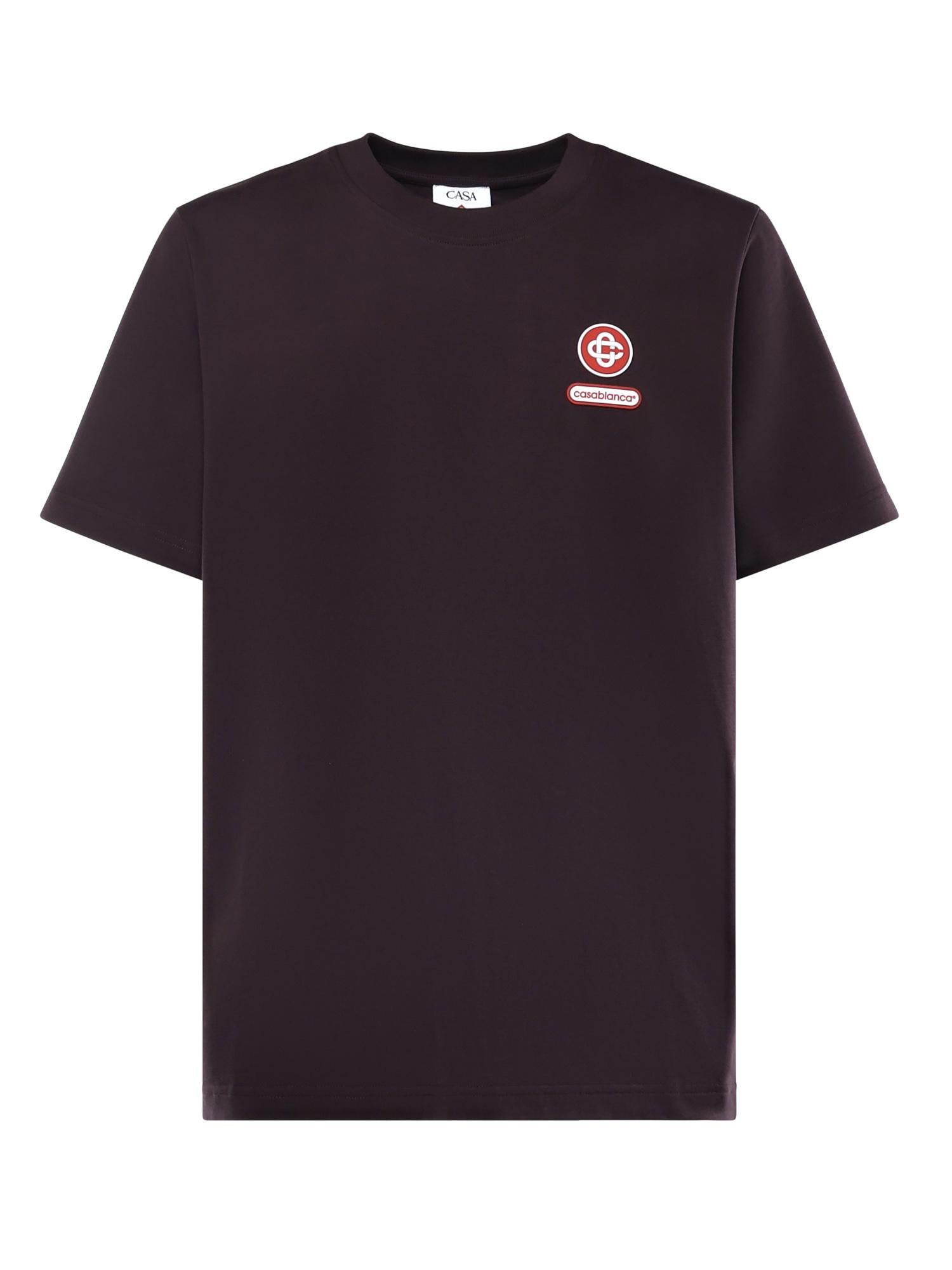 T-shirt con logo in cotone MAW25JTS001 06 CASABLANCA 