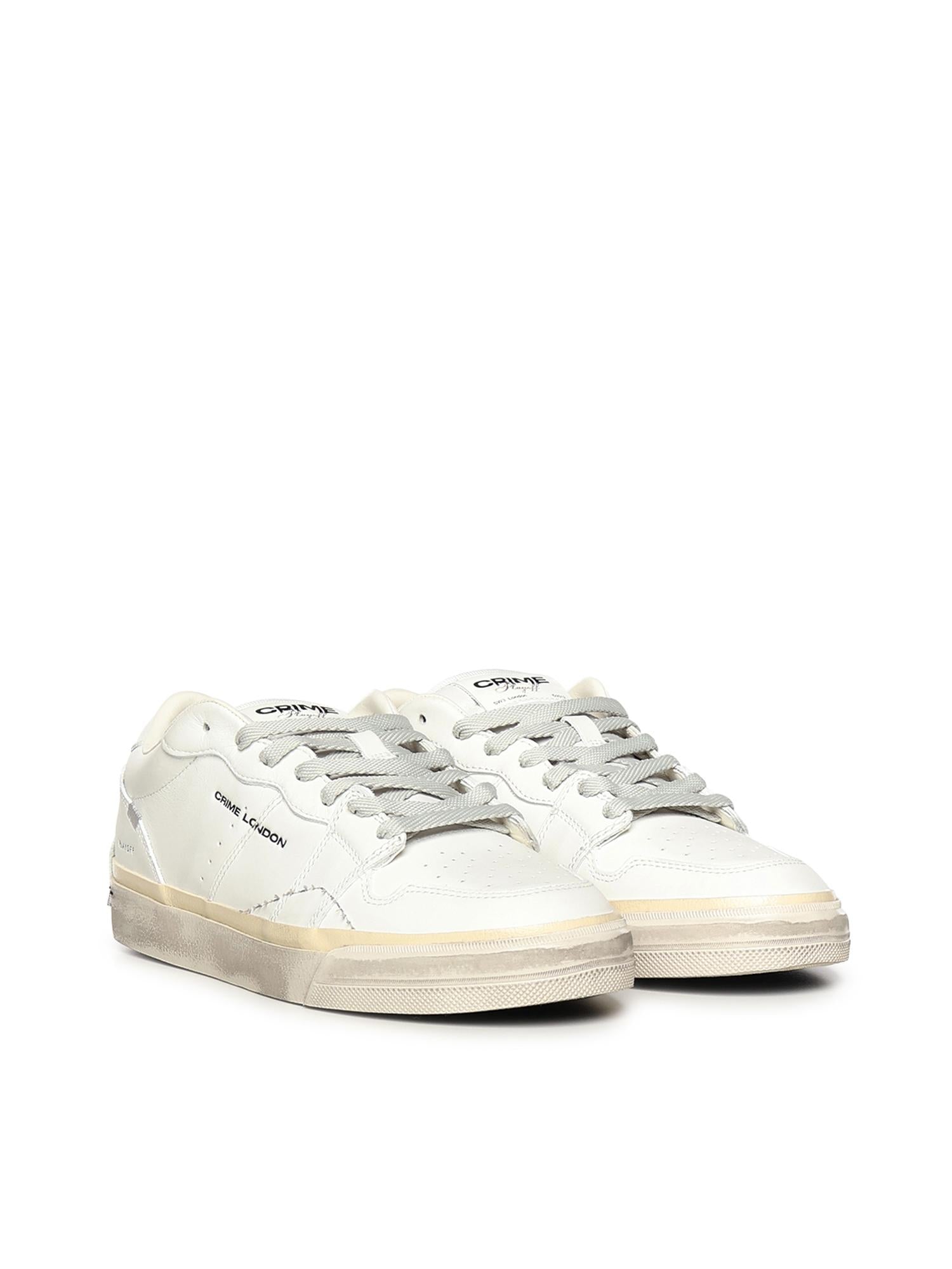 Sneaker Playoff in pelle<BR/> 19500PP8B WHITE CRIME LONDON 