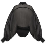 Body in chiffon e popeline 105571 A2VNZ99 PINKO 