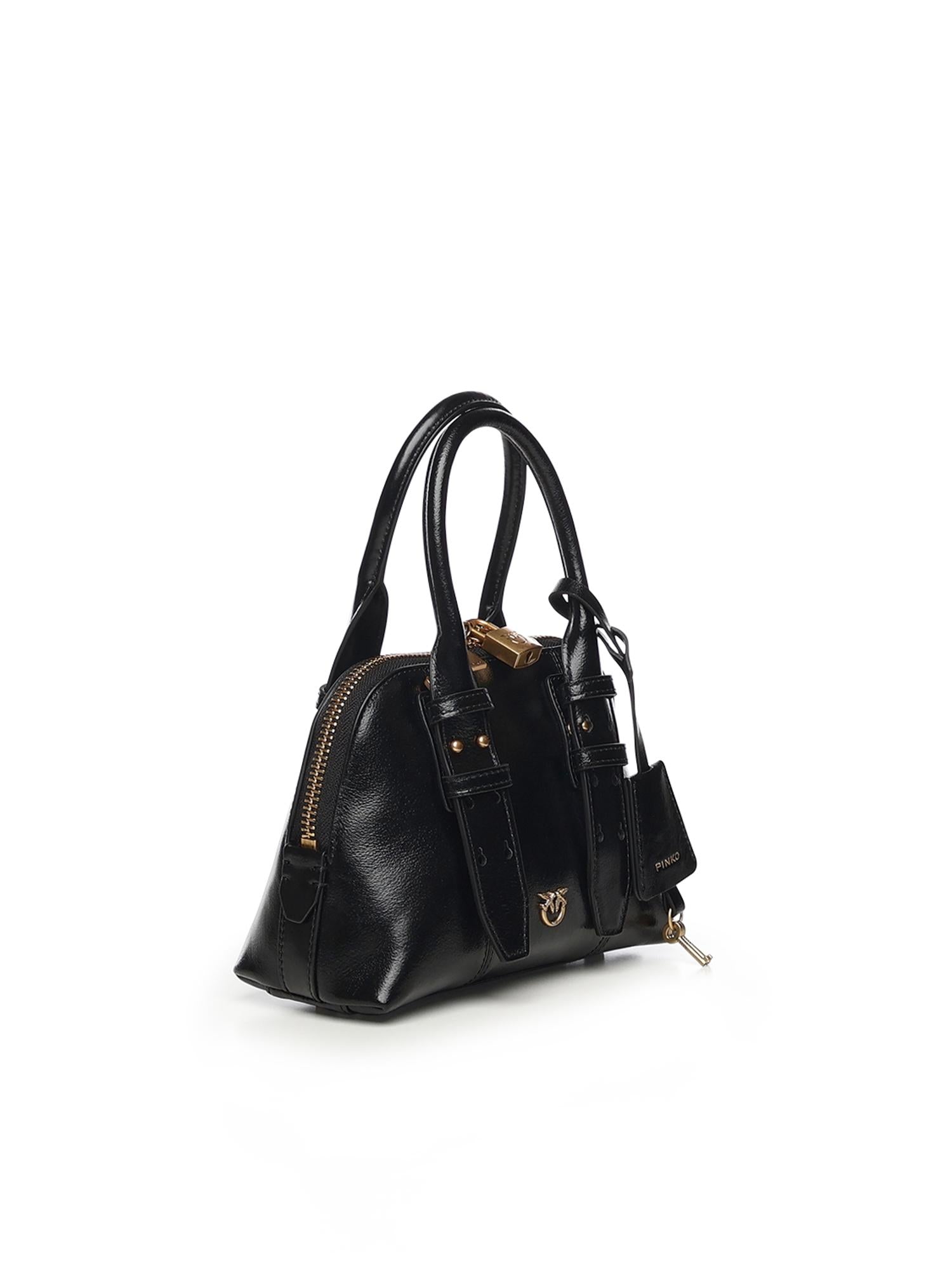 Borsa a mano piccola Escape Bag in pelle 105333 A2VWZ99Q PINKO 