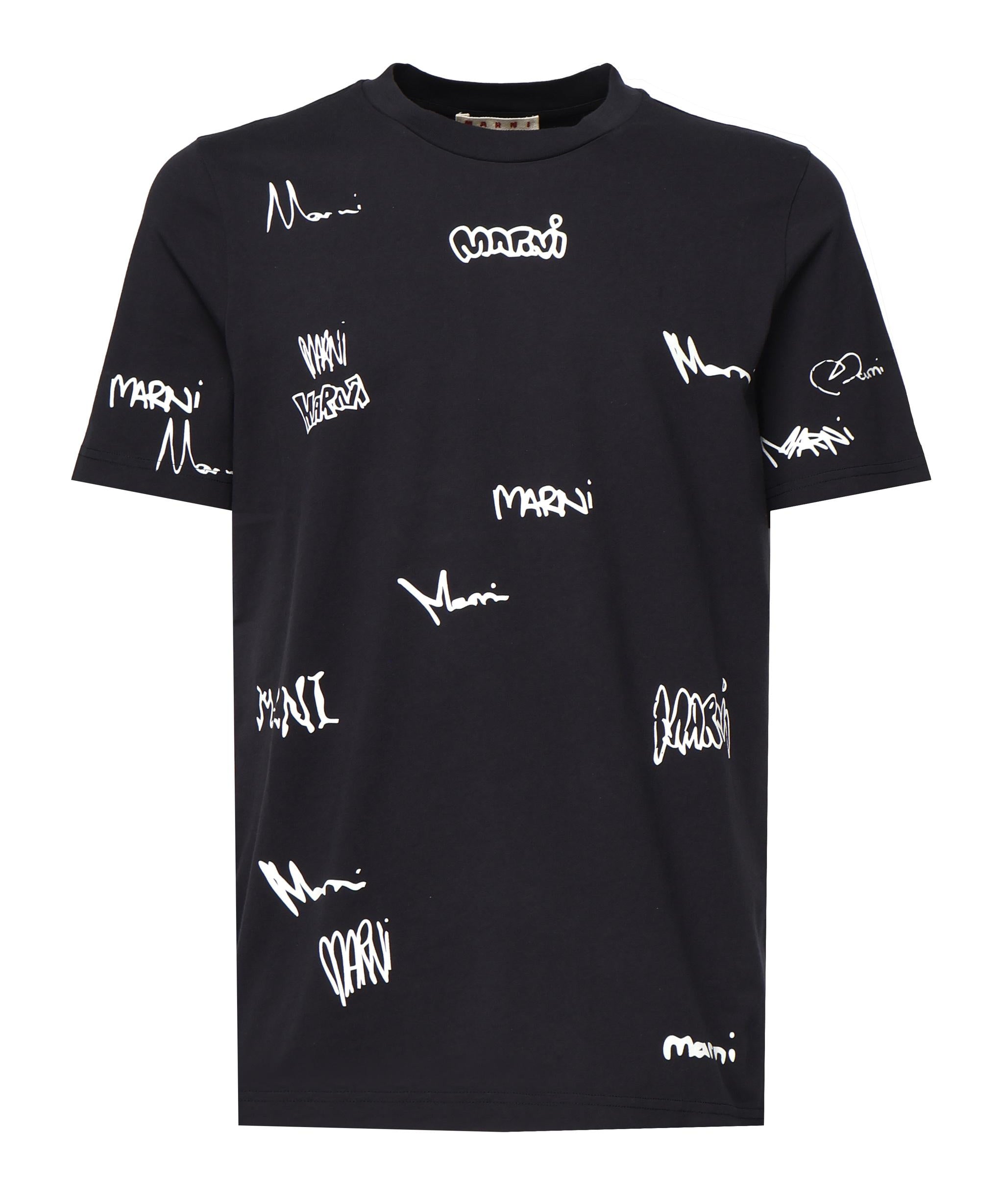 T-shirt con stampa Multigram HUMU0198DP USCY34LOB99 MARNI 