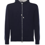 Felpa con zip in cashmere L76MAGL20MAG0L013 11-13 ELEVENTY 