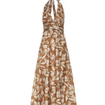Abito lungo in popeline stampato 2611221042600 001 MAX MARA 