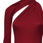 Abito monospalla in crepe di jersey 424JR0523JS0145 4031 COURREGES 