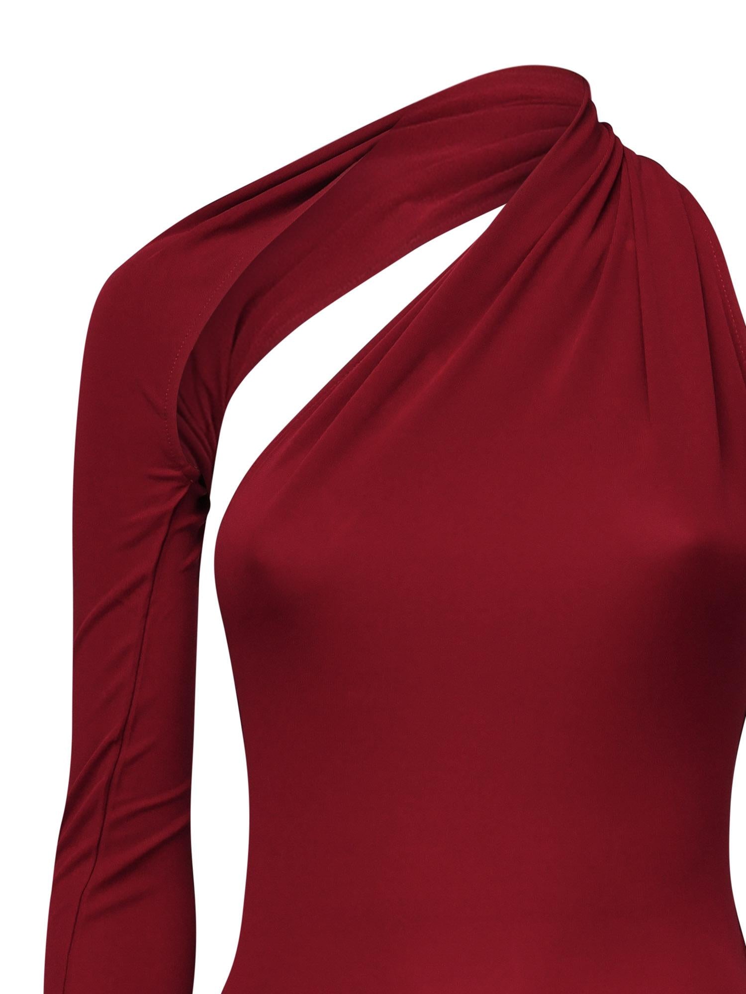 Abito monospalla in crepe di jersey 424JR0523JS0145 4031 COURREGES 