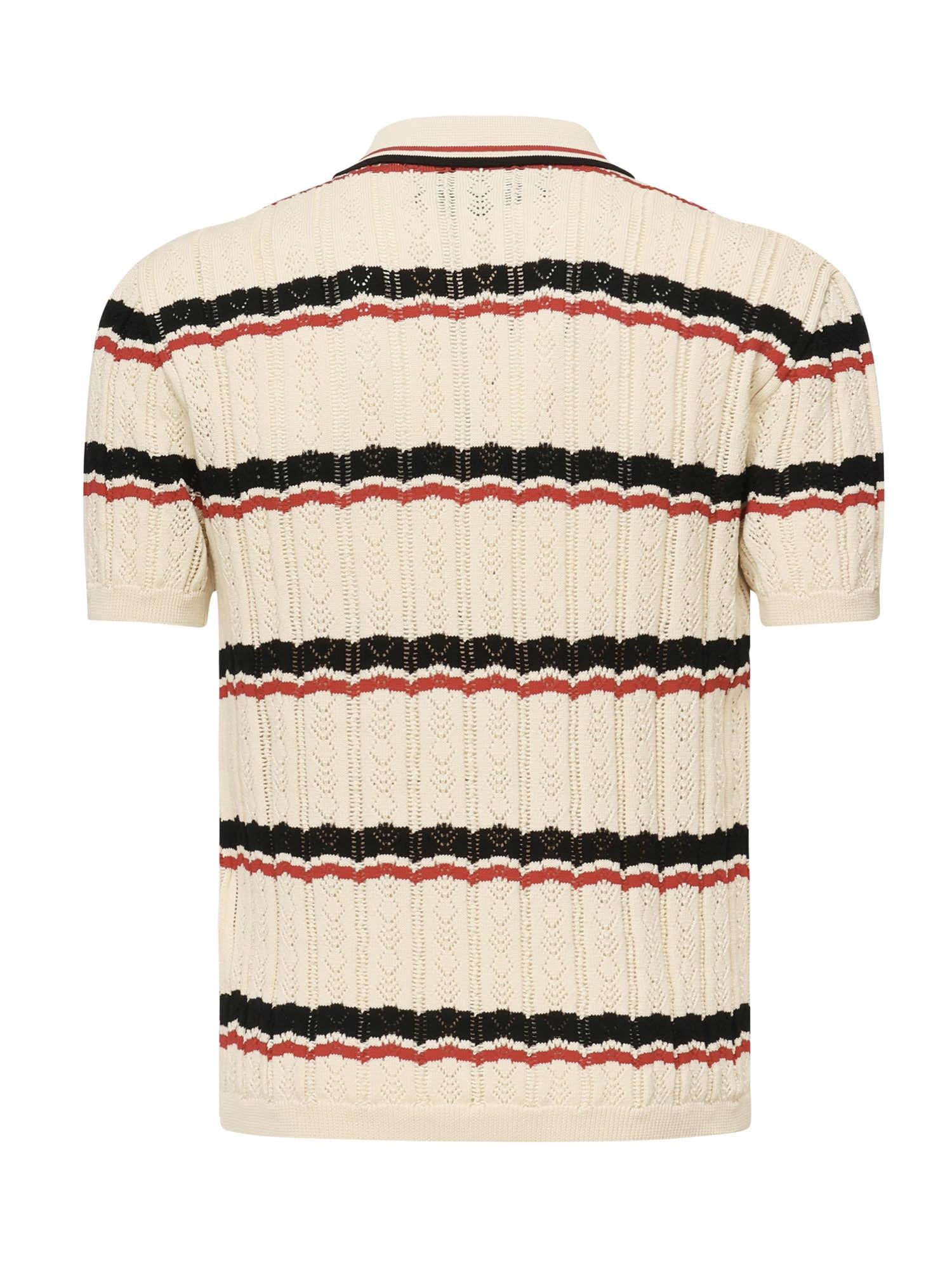 Polo VLogo in cotone a righe 7V3KP03X B0SBK6 VALENTINO GARAVANI 