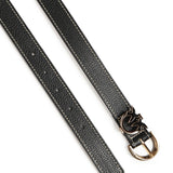 Cintura in pelle con logo<BR/> 102820 A158Z99Q PINKO 
