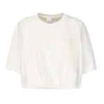 T-shirt cropped con ricamo logo 104257 A2F8Z05 PINKO 