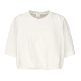 T-shirt cropped con ricamo logo 104257 A2F8Z05 PINKO 