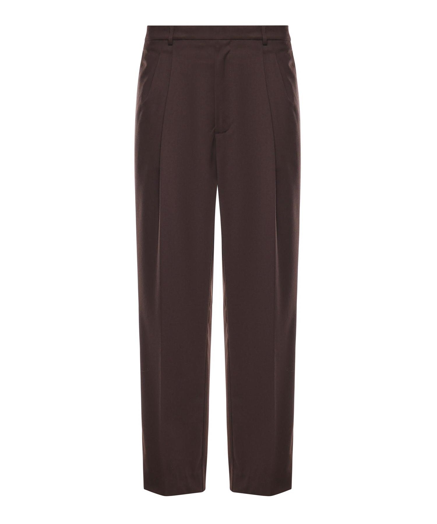 Pantalone regular in misto lana B6F0051 69M AMARANTO 