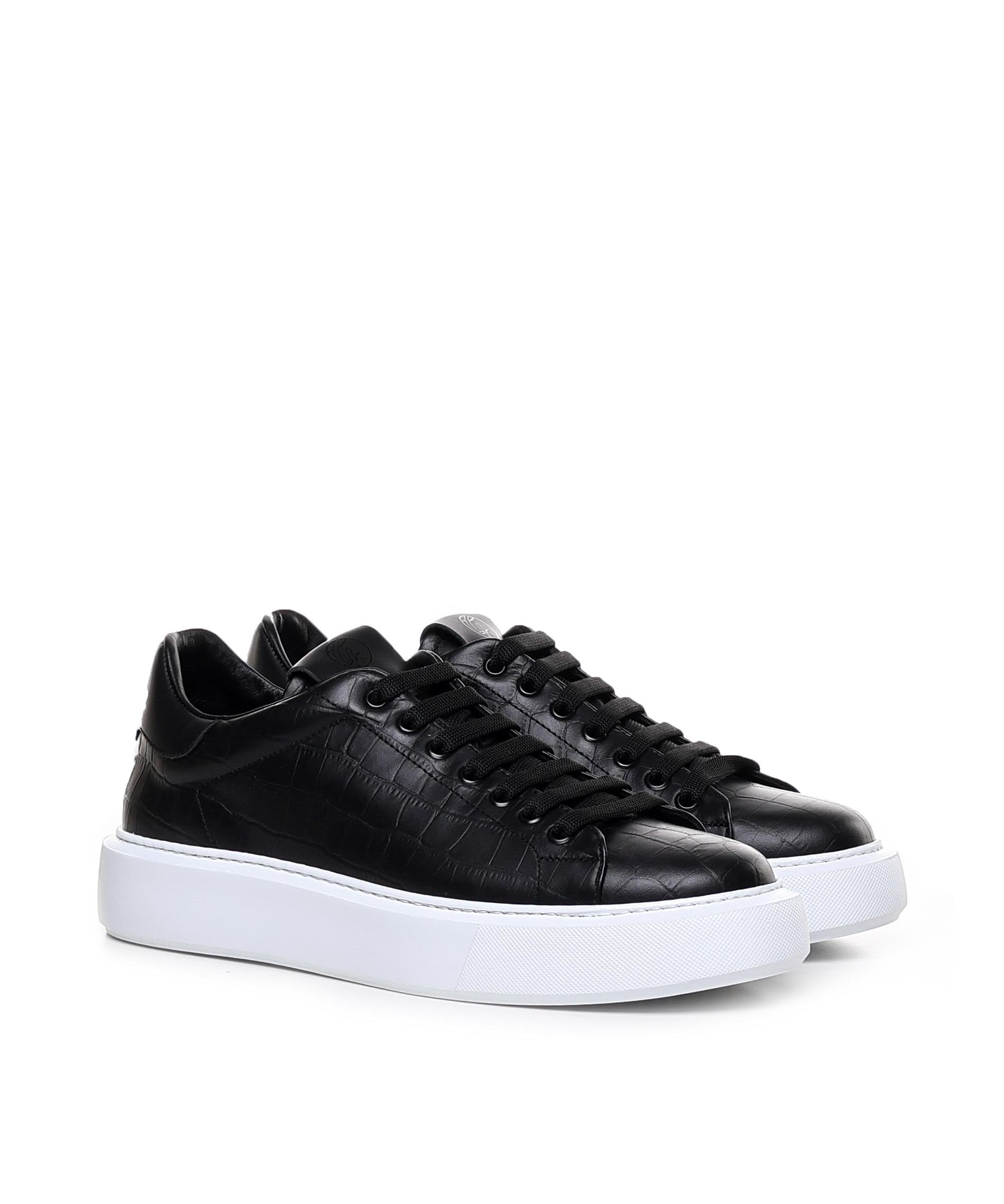 Sneakers Fire2 crock in pelle FIRE 2 CROCKBLACK GIULIANO GALIANO 