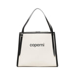 Borsa tote con logo COPBA77F2027 BEI COPERNI 