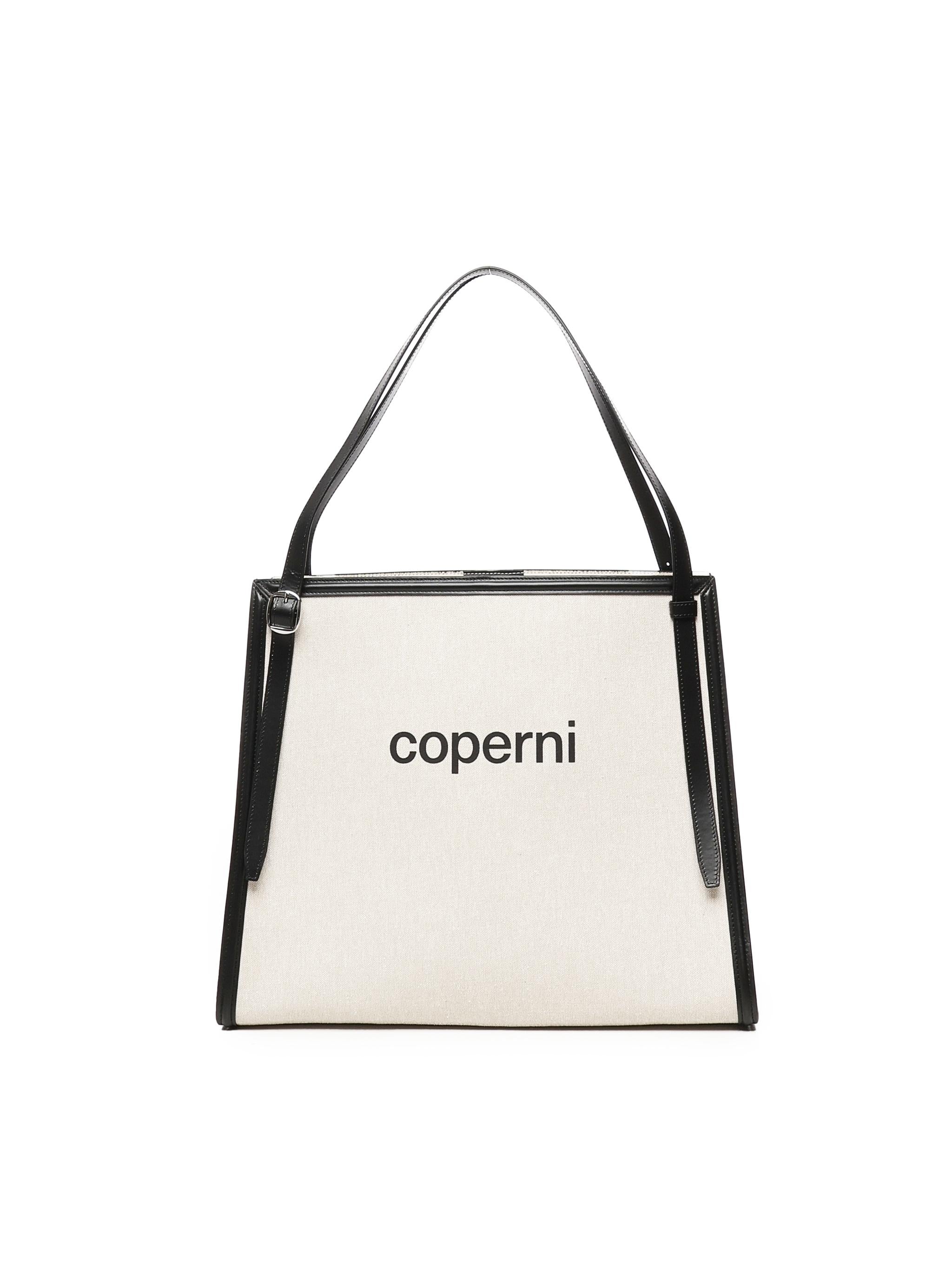 Borsa tote con logo COPBA77F2027 BEI COPERNI 