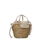 Mini bag Vanna con logo 73BS9N202 VANNAOFF WHITE/NATURALE V° 73 