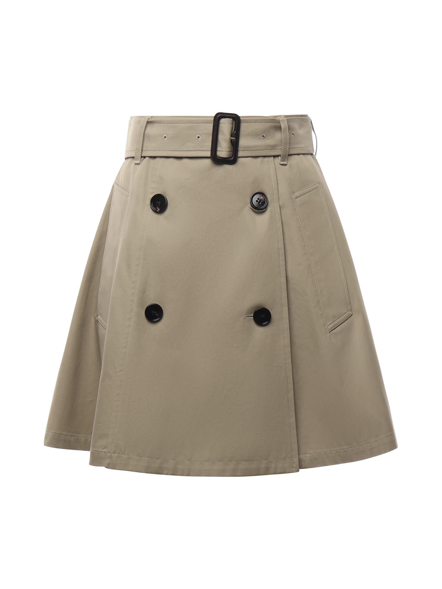 Minigonna trench in gabardine di cotone 8116006 C2247 BURBERRY 