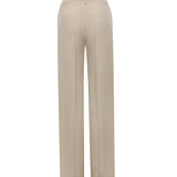 Pantalone in viscosa e lana TP9958 ECRU OTTOD'AME 