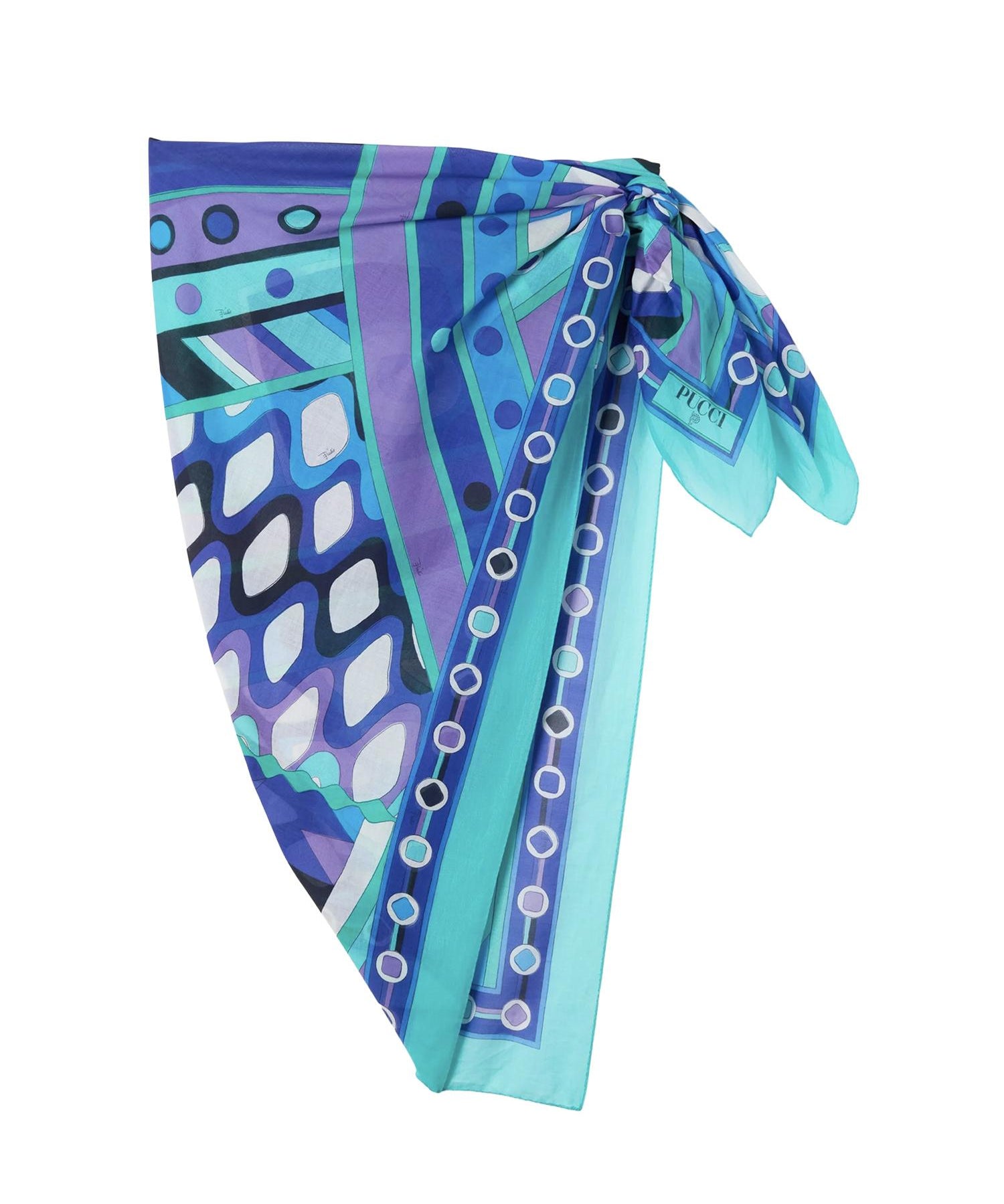 Pareo in cotone con stampa Vivara 6HPD15 6H975P70 PUCCI 