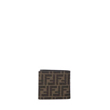 Portafoglio Bi-fold FF jacquard in tessuto 7M0169 ALWKF0L3T FENDI 