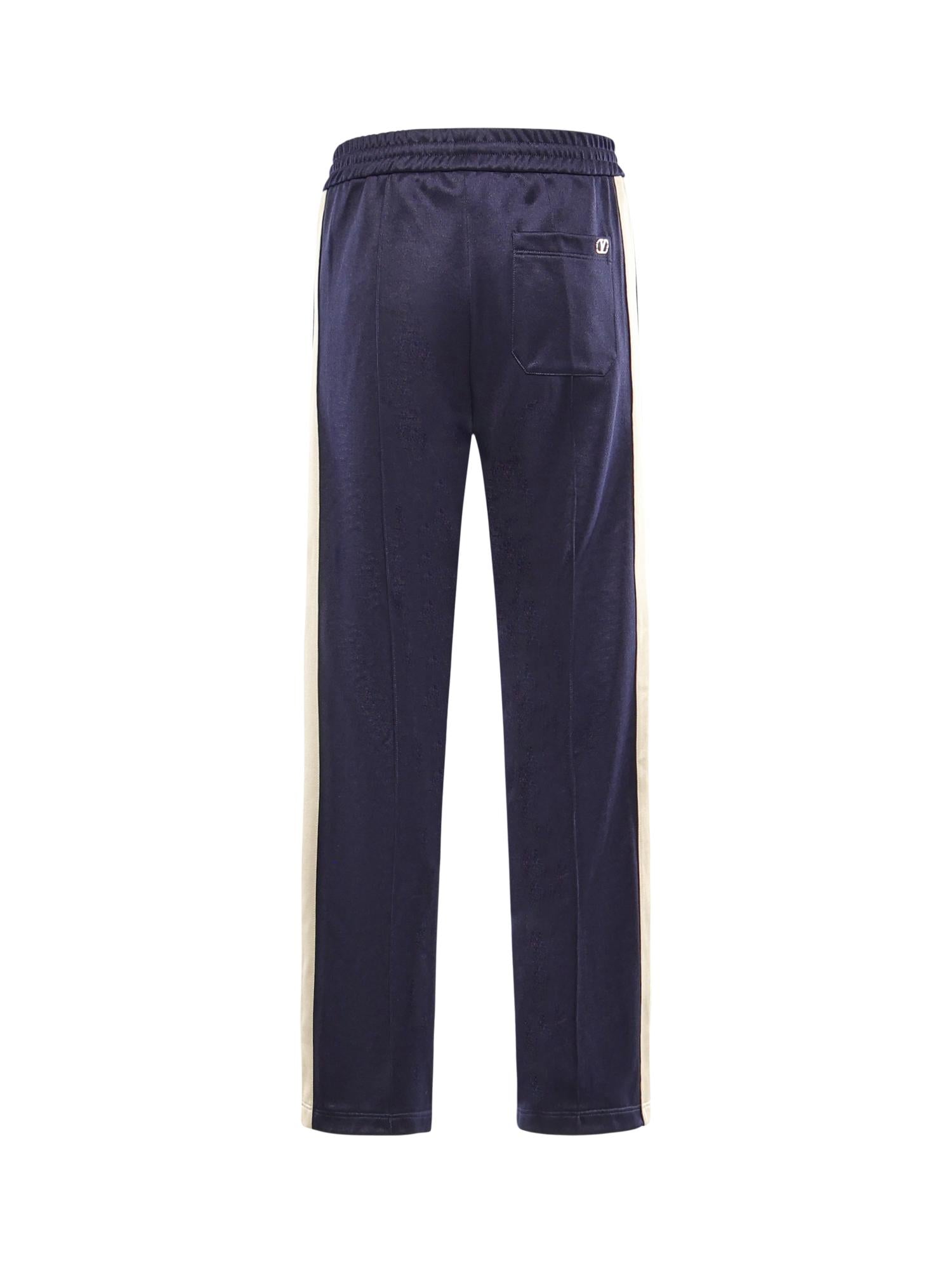 Pantaloni in acetato con patch Vlogo 8V3MD05N BBPBLB VALENTINO GARAVANI 