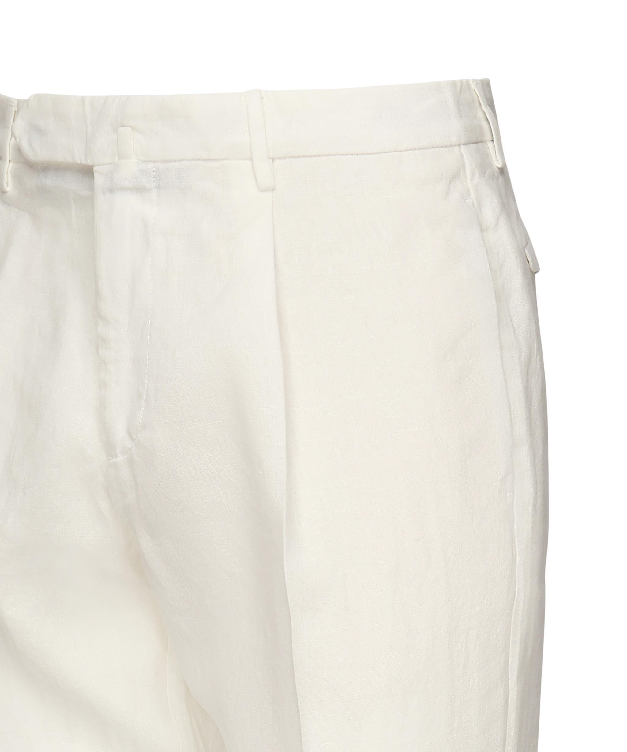 Pantaloni pince in lino ARECHIEVO6 TCR343401 SANTANIELLO 