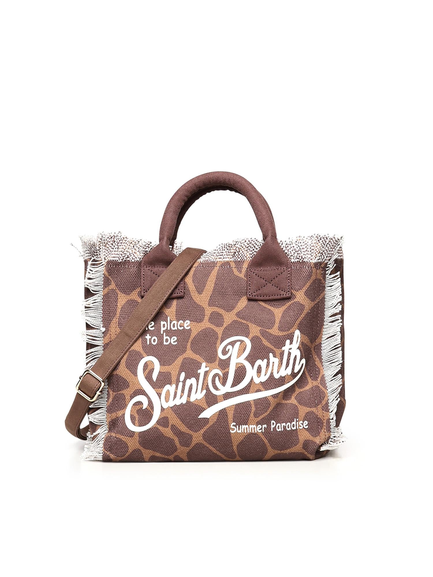 Borsa Colette in canvas di cotone con stampa COL0001 00900L MC2 SAINT BARTH 
