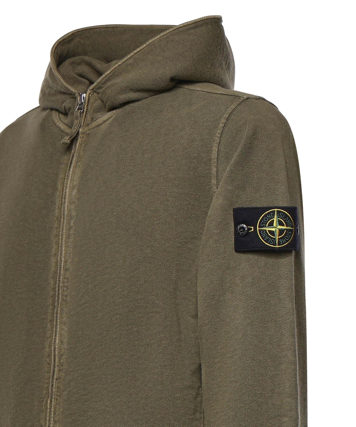 Felpa in cotone malfilé con logo L1S156100032 S0060V015G STONE ISLAND 