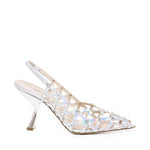 Décolleté in pelle metallizzata CHARLIE S2402 IRIDEARGENTO ALCHIMIA 