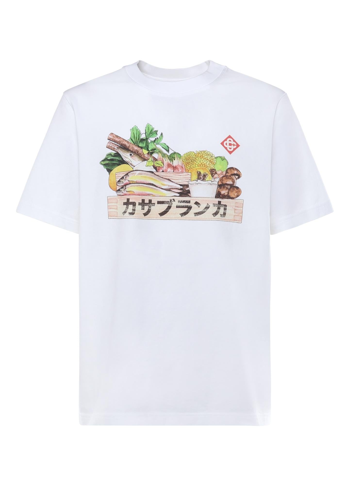 T-shirt con stampa in cotone MAW25JTS001 03 CASABLANCA 