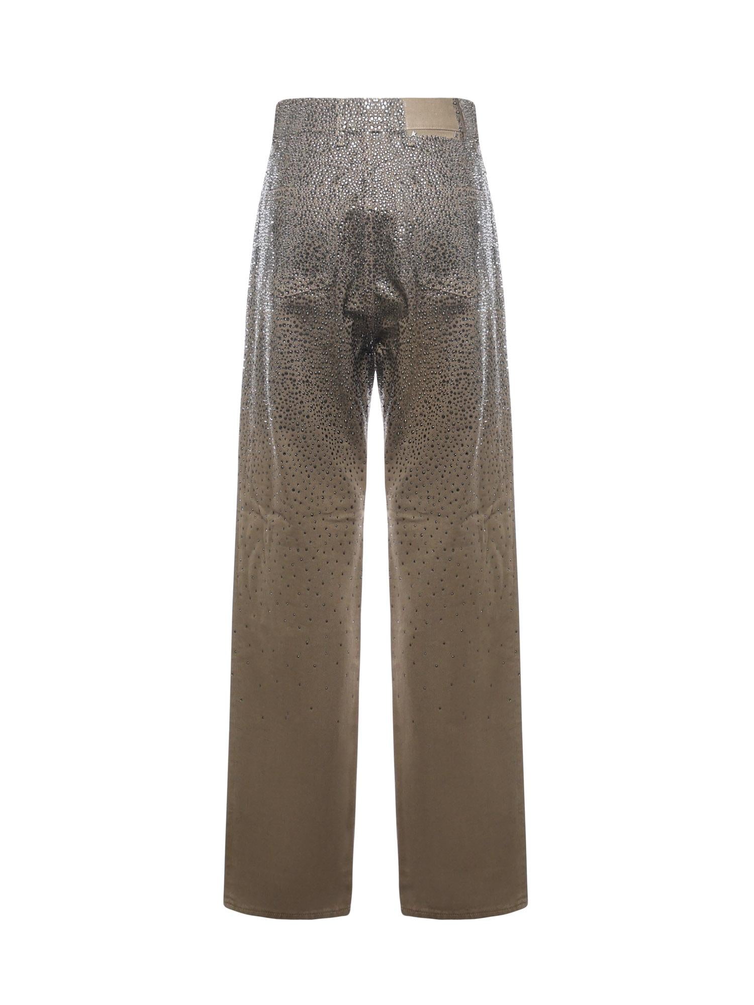Pantaloni con Swarovski effetto degradè GWP00844 P00207515184 GOLDEN GOOSE 