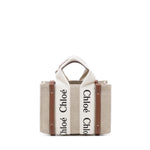 Tote bag mini Woody in lino CHC22AP237I26 90U CHLOÉ 