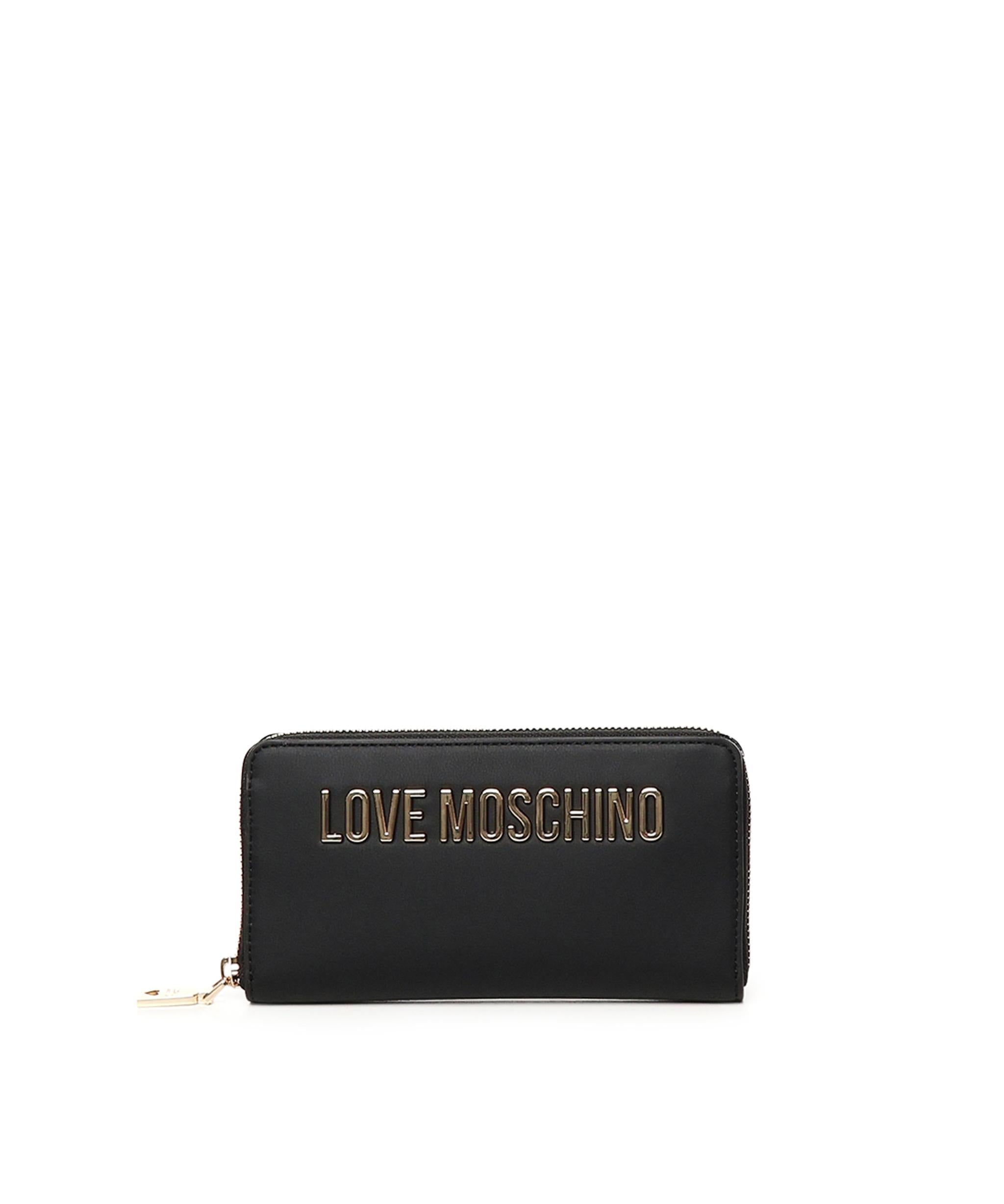 Portafoglio con logo lettering JC5611PP1MKD0 000 LOVE MOSCHINO 