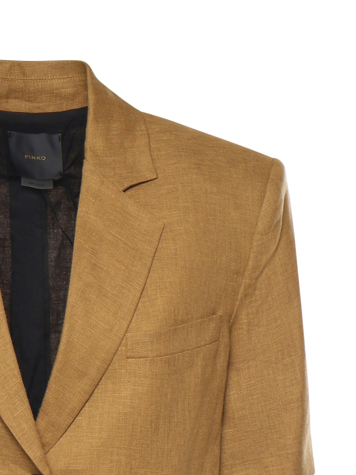 Giacca in lino 106879 A3E3L25 PINKO 