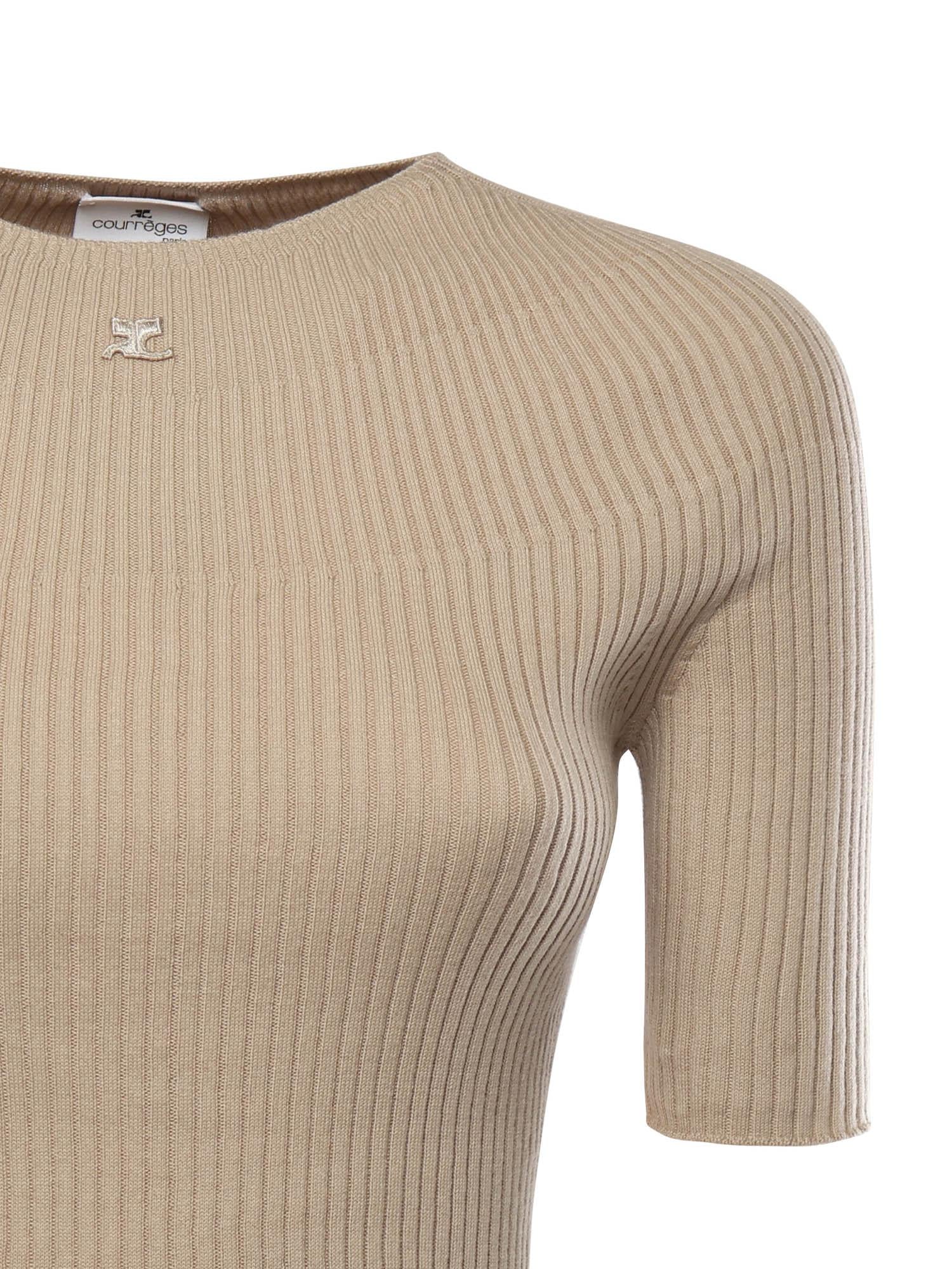 Maglione Solar a costine 125MPU130FI0049 1054 COURREGES 